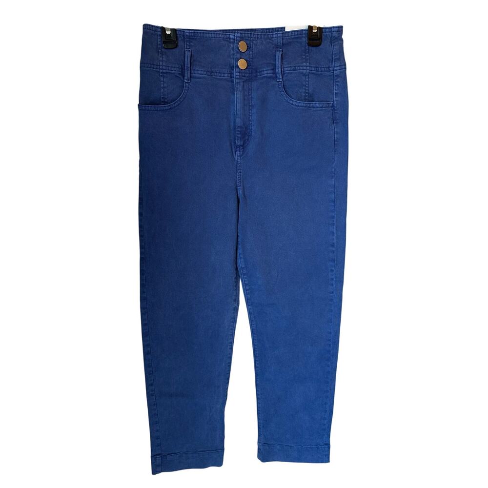 NWT Ann Taylor Women’s Blue The Easy Straight High Rise Pant Size 6 Dopamine